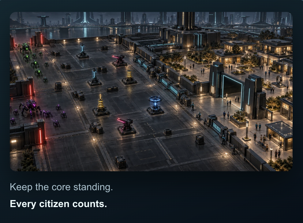 Undead Defenders - keep the core standing